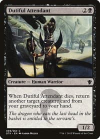 Dutiful Attendant - Dragons of Tarkir - Magic: The Gathering card