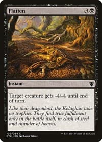 Flatten - Dragons of Tarkir - Magic: The Gathering card