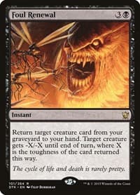 Foul Renewal - Dragons of Tarkir - Magic: The Gathering card