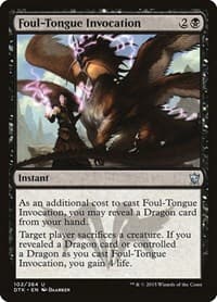 Foul-Tongue Invocation - Dragons of Tarkir - Magic: The Gathering card