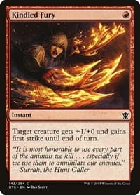 Kindled Fury - Dragons of Tarkir - Magic: The Gathering card