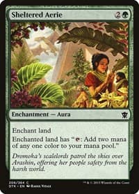 Sheltered Aerie - Dragons of Tarkir - Magic: The Gathering card