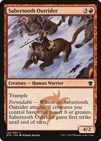 Sabertooth Outrider - Dragons of Tarkir - Magic: The Gathering card