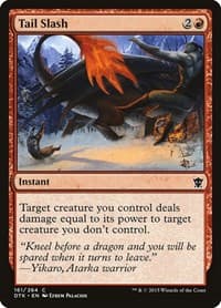 Tail Slash - Dragons of Tarkir - Magic: The Gathering card