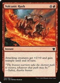 Volcanic Rush - Dragons of Tarkir - Magic: The Gathering card