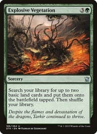 Explosive Vegetation - Dragons of Tarkir - Magic: The Gathering card