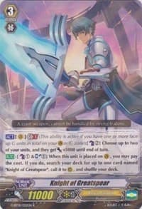 Knight of Greatspear - G-BT01: Generation Stride - Cardfight Vanguard card