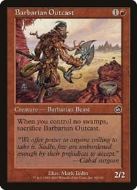 Barbarian Outcast - Torment - Magic: The Gathering card