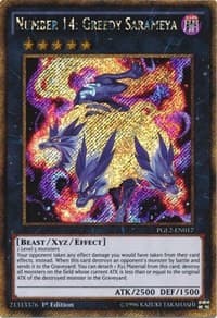 Number 14: Greedy Sarameya - Premium Gold: Return of the Bling - YuGiOh card