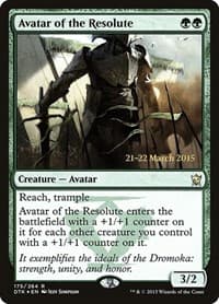 Avatar of the Resolute - Prerelease Cards - Magic: The Gathering card