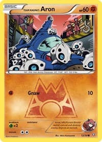 Team Magma's Aron - Double Crisis - Pokemon card