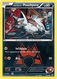 Team Magma's Poochyena - Double Crisis - Pokemon card