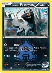 Team Aqua's Poochyena - Double Crisis - Pokemon card