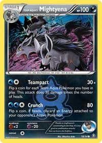 Team Aqua's Mightyena - Double Crisis - Pokemon card