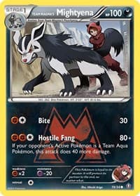 Team Magma's Mightyena - Double Crisis - Pokemon card