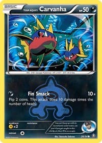 Team Aqua's Carvanha - Double Crisis - Pokemon card