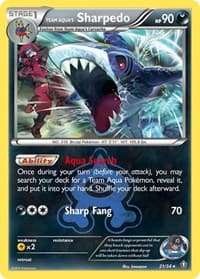 Team Aqua's Sharpedo - Double Crisis - Pokemon card