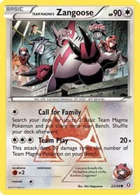 Team Magma's Zangoose - Double Crisis - Pokemon card