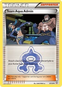 Team Aqua Admin - Double Crisis - Pokemon card