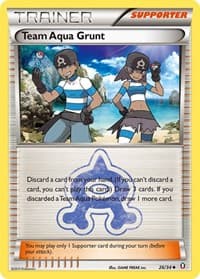 Team Aqua Grunt - Double Crisis - Pokemon card