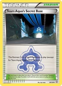Team Aqua's Secret Base - Double Crisis - Pokemon card