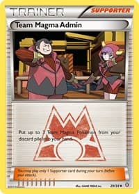 Team Magma Admin - Double Crisis - Pokemon card