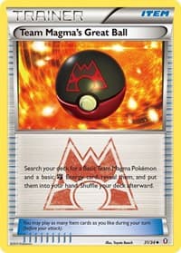 Team Magma's Great Ball - Double Crisis - Pokemon card