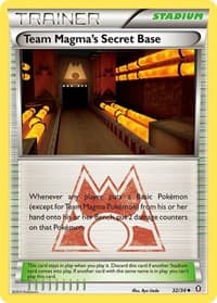Team Magma's Secret Base - Double Crisis - Pokemon card