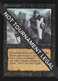 Black Knight (IE) - International Edition - Magic: The Gathering card