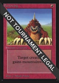 Burrowing (IE) - International Edition - Magic: The Gathering card