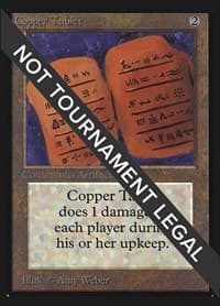 Copper Tablet (IE) - International Edition - Magic: The Gathering card