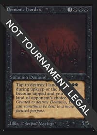 Demonic Hordes (IE) - International Edition - Magic: The Gathering card