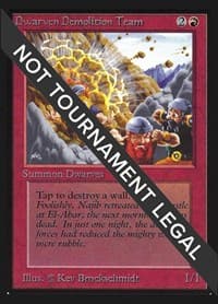 Dwarven Demolition Team (IE) - International Edition - Magic: The Gathering card