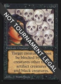 Fear (IE) - International Edition - Magic: The Gathering card