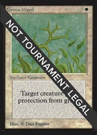 Green Ward (IE) - International Edition - Magic: The Gathering card