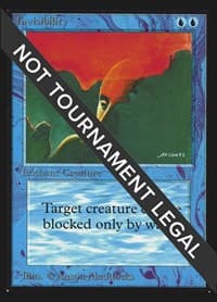 Invisibility (IE) - International Edition - Magic: The Gathering card