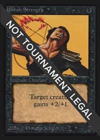Unholy Strength (IE) - International Edition - Magic: The Gathering card