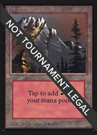 Mountain (A) (IE) - International Edition - Magic: The Gathering card