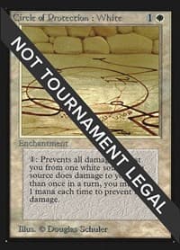 Circle of Protection: White (CE) - Collector's Edition - Magic: The Gathering card
