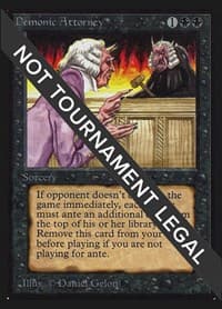 Demonic Attorney (CE) - Collector's Edition - Magic: The Gathering card