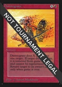 Disintegrate (CE) - Collector's Edition - Magic: The Gathering card