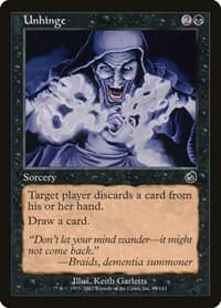 Unhinge - Torment - Magic: The Gathering card