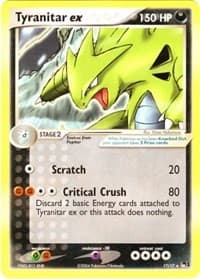 Tyranitar ex (Non-Holo) - POP Series 1 - Pokemon card