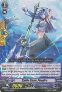 Battle Siren, Phaidra - G-TD04: Blue Cavalry of the Divine Marine Spirits - Cardfight Vanguard card