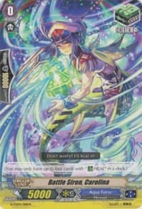 Battle Siren, Carolina - G-TD04: Blue Cavalry of the Divine Marine Spirits - Cardfight Vanguard card