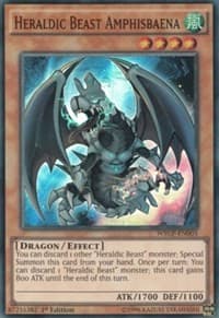 Heraldic Beast Amphisbaena - World Superstars - YuGiOh card