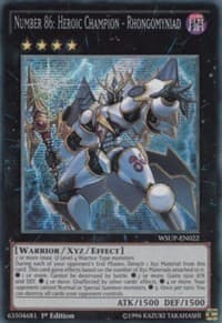 Number 86: Heroic Champion - Rhongomyniad - World Superstars - YuGiOh card