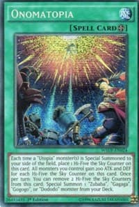 Onomatopia - World Superstars - YuGiOh card