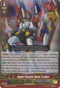 Super Cosmic Hero, X-tiger - G-EB01: Cosmic Roar - Cardfight Vanguard card