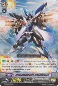 Great Cosmic Hero, Grandbazooka - G-EB01: Cosmic Roar - Cardfight Vanguard card